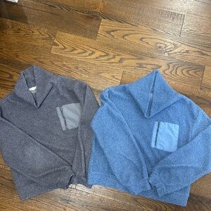 Wallflower M Women Popcorn Sweaters Cowl Neck Purple Blue Medium